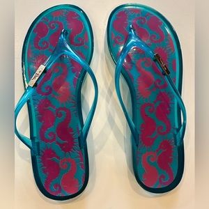 EUC Lilly Pulitzer flip flop jellies, size 8-8.5